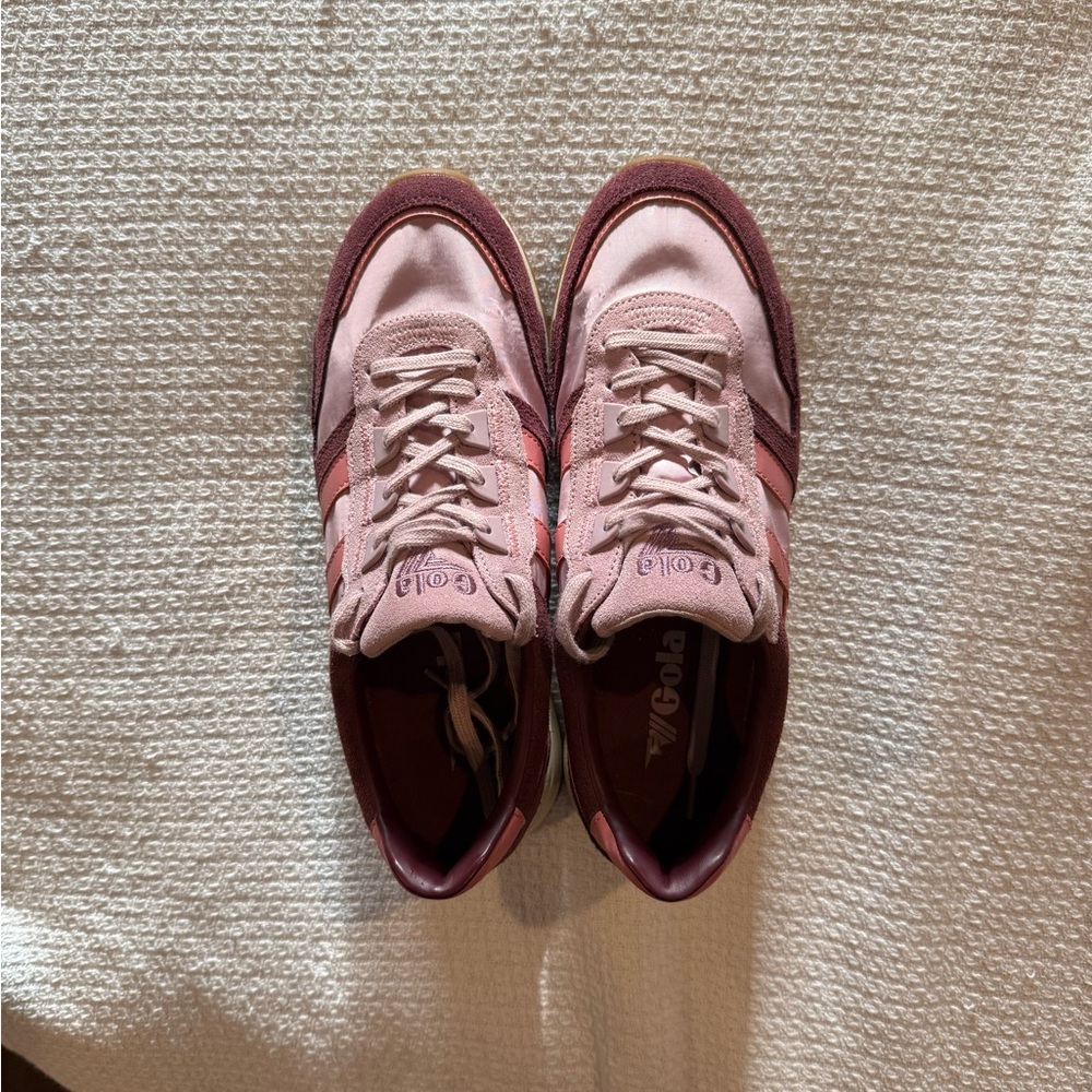 Gola Pink and Burgundy Sneakers - Picture 2 of 5